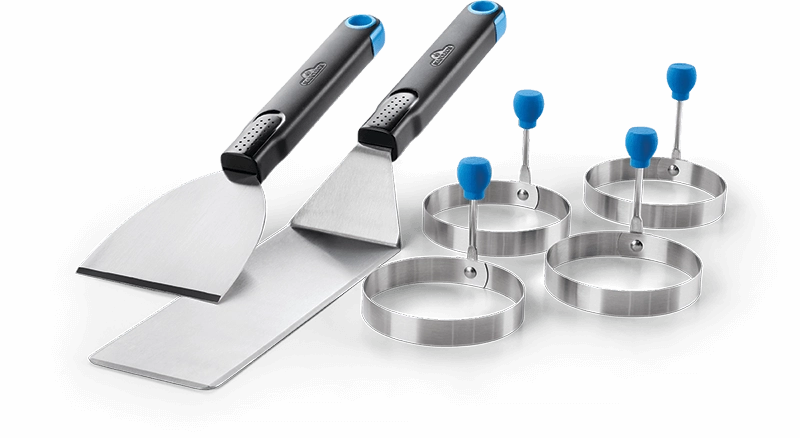 Napoleon Bbq 70055 Breakfast Toolset With 4 Egg Rings Barbeque Grill Accessories,grill tool set