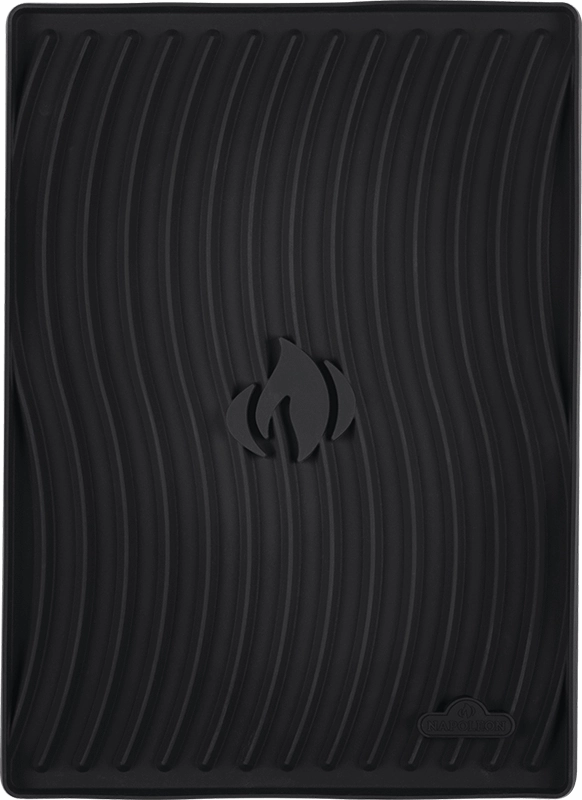 Napoleon Bbq 70122 Side Shelf Mat Heat Resistant Silicone Protective Mat Featuring Napoleon'S Iconic Wave Pattern Design Barbeque Grill Accessories,grill tool set