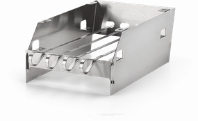 Napoleon Bbq 71301 Side Burner Windshield - Large With Skewer Rack Barbeque Grill Accessories,grill tool set