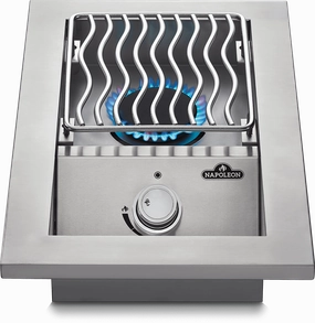 Napoleon Bbq BI10RTNSS Built-In 500 Series Single Range Top Burner With Stainless Steel Cover , Stainless Steel , Natural Gas Barbeque Grill Accessories,grill tool set