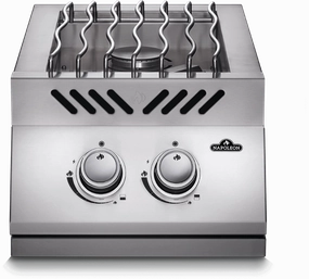 Napoleon Bbq BI12RTNSS Built-In 500 Series Inline Dual Range Top Burner With Stainless Steel Cover , Stainless Steel , Natural Gas Barbeque Grill Accessories,grill tool set
