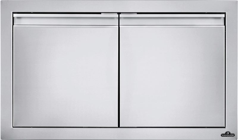 Napoleon Bbq BI30162D 30" X 16" Small Double Door , Stainless Steel Storage,outdoor grill storage cabinet