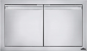 Napoleon Bbq BI30162D 30" X 16" Small Double Door , Stainless Steel Storage,outdoor grill storage cabinet