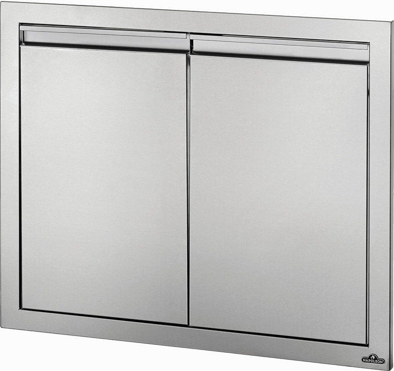 Napoleon Bbq BI30242D 30" X 24" Double Door , Stainless Steel Storage,outdoor grill storage cabinet