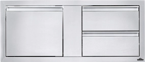 Napoleon Bbq BI42161D2DR 42" X 16" Single Door & Double Drawer Combo , Stainless Steel Storage,outdoor grill storage cabinet