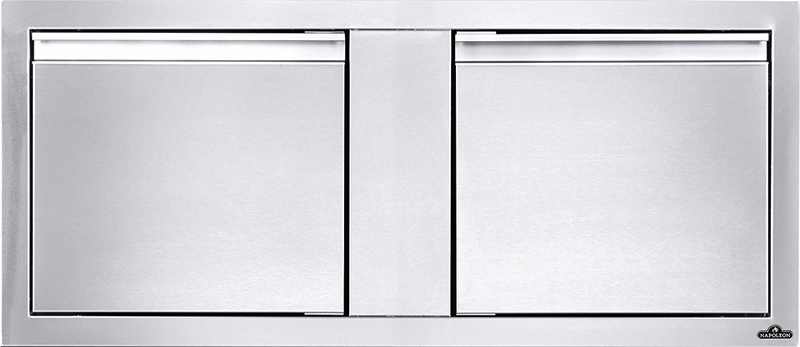 Napoleon Bbq BI42162D 42" X 16" Small Double Door , Stainless Steel Storage,outdoor grill storage cabinet