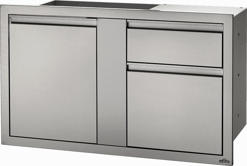 Napoleon Bbq BI42241D1W 42" X 24" Large Door & Waste Bin Drawer Waste Bin Drawer , Stainless Steel Barbeque Grill Accessories,grill tool set