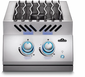 Napoleon Bbq BIB12RTNSS Built-In 700 Series Inline Dual Range Top Burner With Stainless Steel Cover , Stainless Steel , Natural Gas Barbeque Grill Accessories,grill tool set