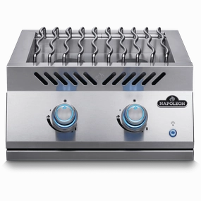 Napoleon Bbq BIB18RTNSS Built-In 700 Series Dual Range Top Burner With Stainless Steel Cover , Stainless Steel , Natural Gas Barbeque Grill Accessories,grill tool set