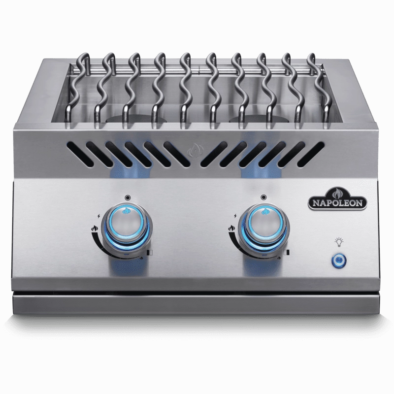 Napoleon Bbq BIB18RTPSS Built-In 700 Series Dual Range Top Burner With Stainless Steel Cover , Stainless Steel , Propane Barbeque Grill Accessories,grill tool set
