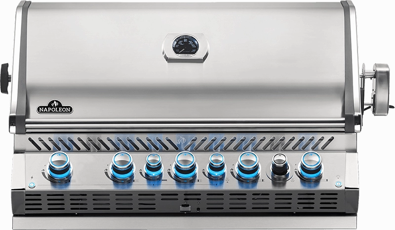 Napoleon Bbq BIPRO665RBPSS3 Built-In Prestige Pro 665 Rb With Infrared Rear Burner , Stainless Steel , Propane Liquid Propane Barbeque Grills,propane gas grill