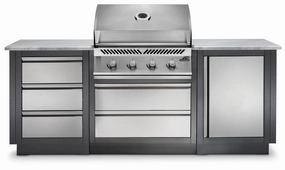 Napoleon Bbq ODK100BI32NSS Oasis 100 Outdoor Kitchen, Built-In 500 Series 32 Built-In 500 Series 32 , Natural Gas, Stainless Steel Islands,bbq grill island kit