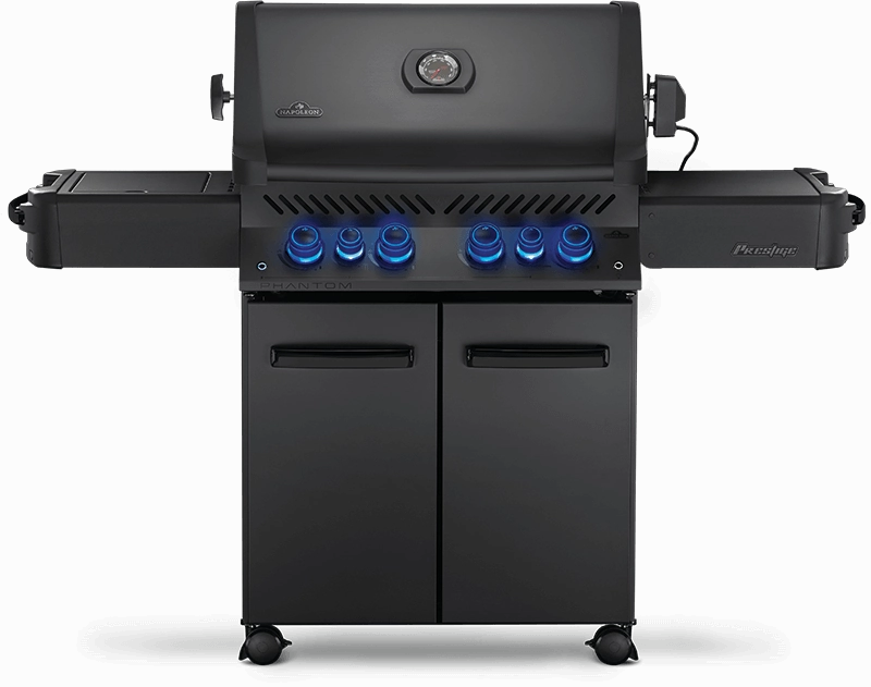 Napoleon Bbq P500RSIBNMK3PHM Phantom Prestige 500 Rsib With Infrared Side And Rear Burners , Matte/Matt Black , Natural Gas Natural Gas Barbeque Grills,natural gas outdoor grill