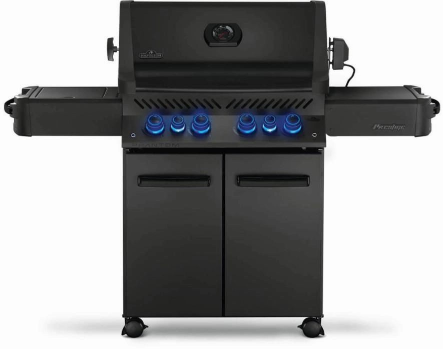 Napoleon Bbq P500RSIBPK3PHM Phantom Prestige 500 Rsib With Infrared Side And Rear Burners , Propane, Matte/Matt Black Liquid Propane Barbeque Grills,propane gas grill