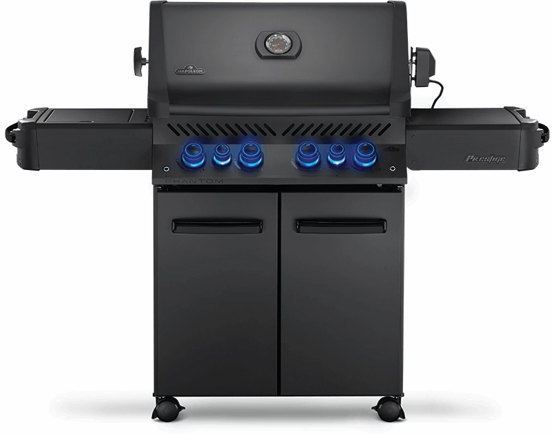 Napoleon Bbq P500RSIBPMK3PHM Phantom Prestige 500 Rsib With Infrared Side And Rear Burners , Matte/Matt Black , Propane Liquid Propane Barbeque Grills,propane gas grill