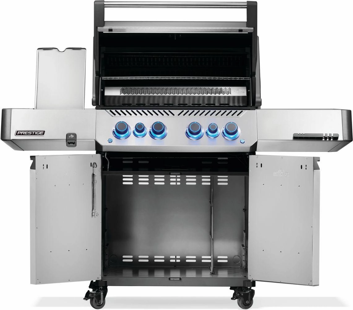 Napoleon Bbq P500VRSIBNSS Prestige 500 Rsib With Infrared Side And Rear Burner , Natural Gas, Stainless Steel