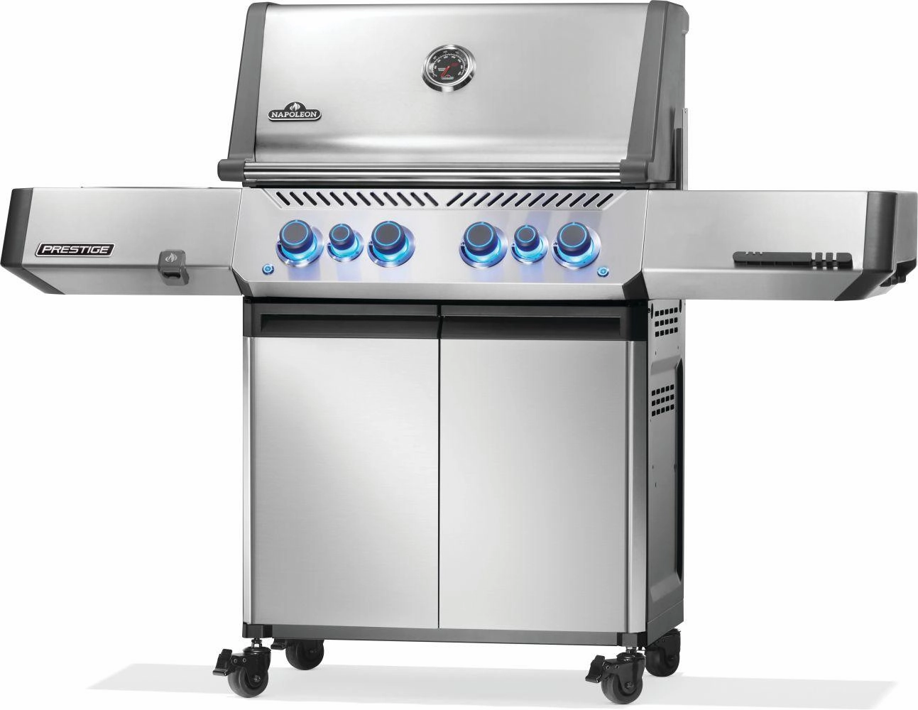 Napoleon Bbq P500VRSIBNSS Prestige 500 Rsib With Infrared Side And Rear Burner , Natural Gas, Stainless Steel