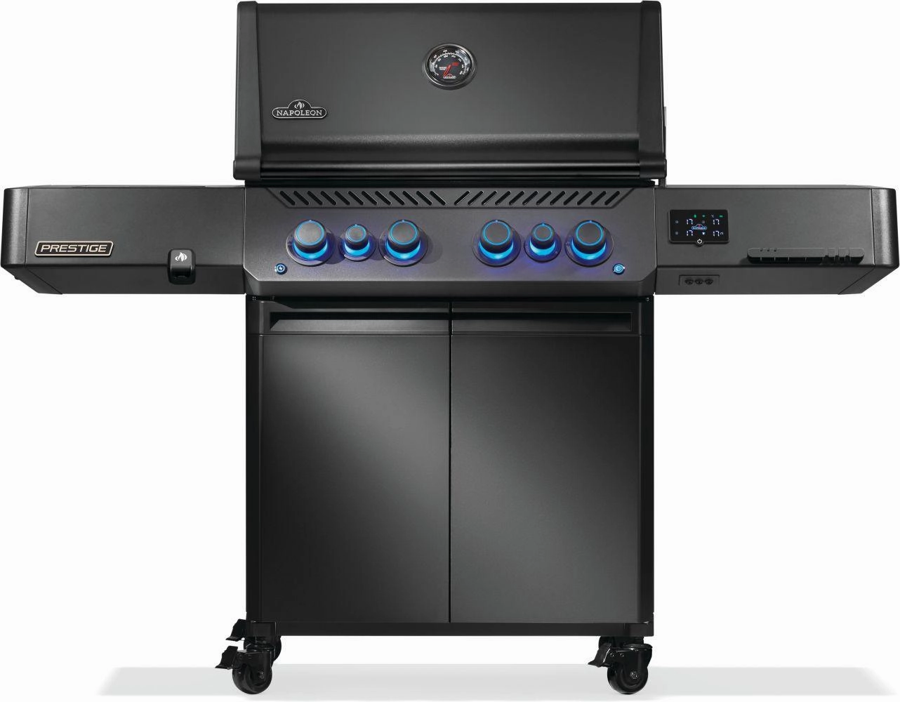 Napoleon Bbq P500VXRSIBNKPHM Phantom Prestige 500 Connected Rsib With Infrared Side And Rear Burner , Natural Gas, Matte/Matt Black Barbeque Grills,outdoor bbq grill