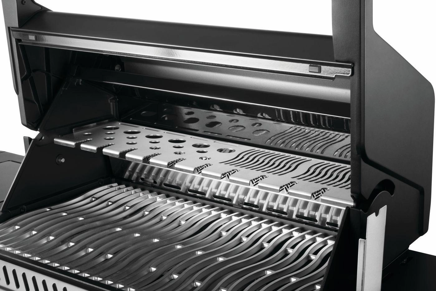 Napoleon Bbq P500VXRSIBNKPHM Phantom Prestige 500 Connected Rsib With Infrared Side And Rear Burner , Natural Gas, Matte/Matt Black