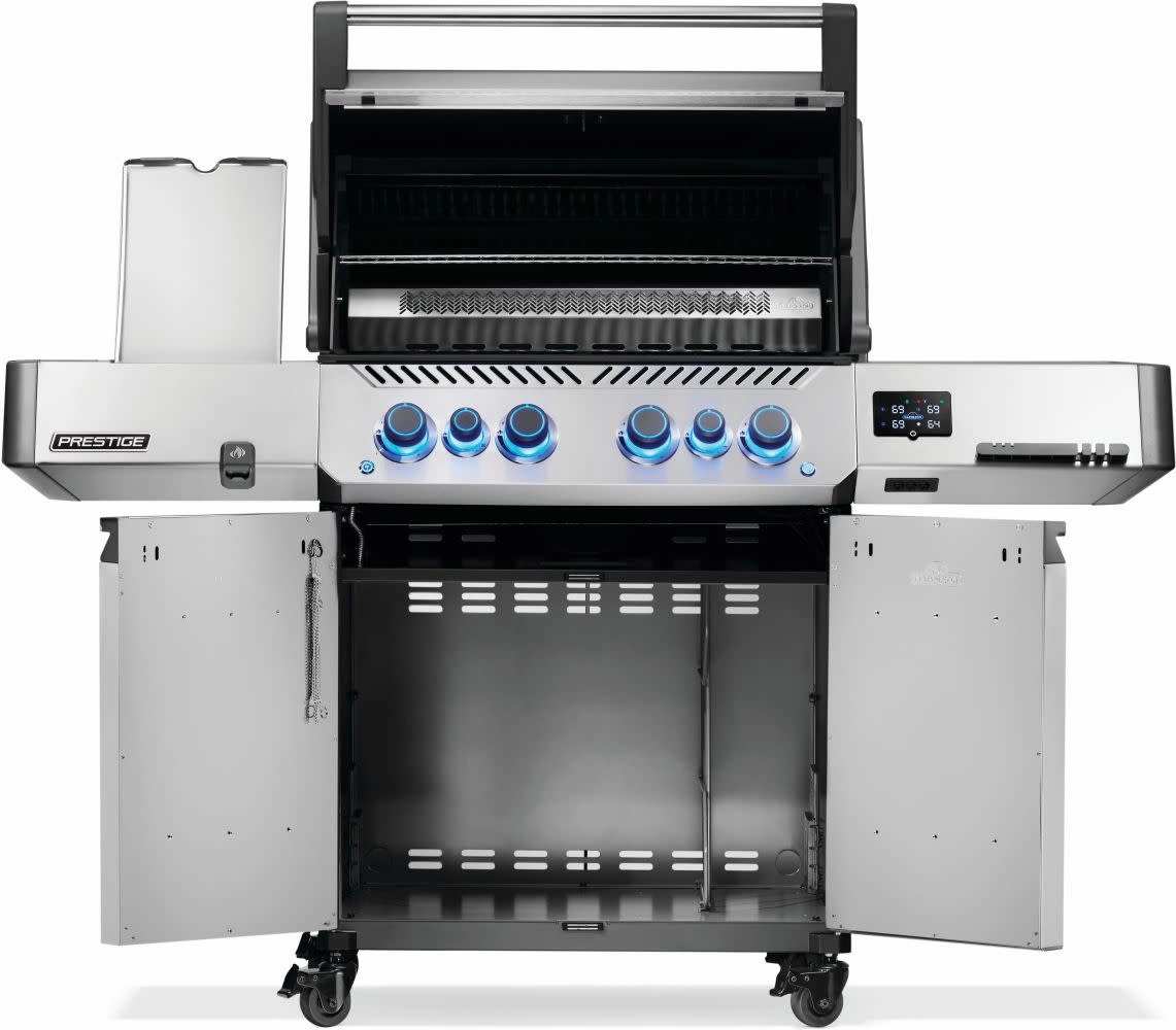 Napoleon Bbq P500VXRSIBNSS Prestige 500 Connected Rsib With Infrared Side And Rear Burner , Natural Gas, Stainless Steel