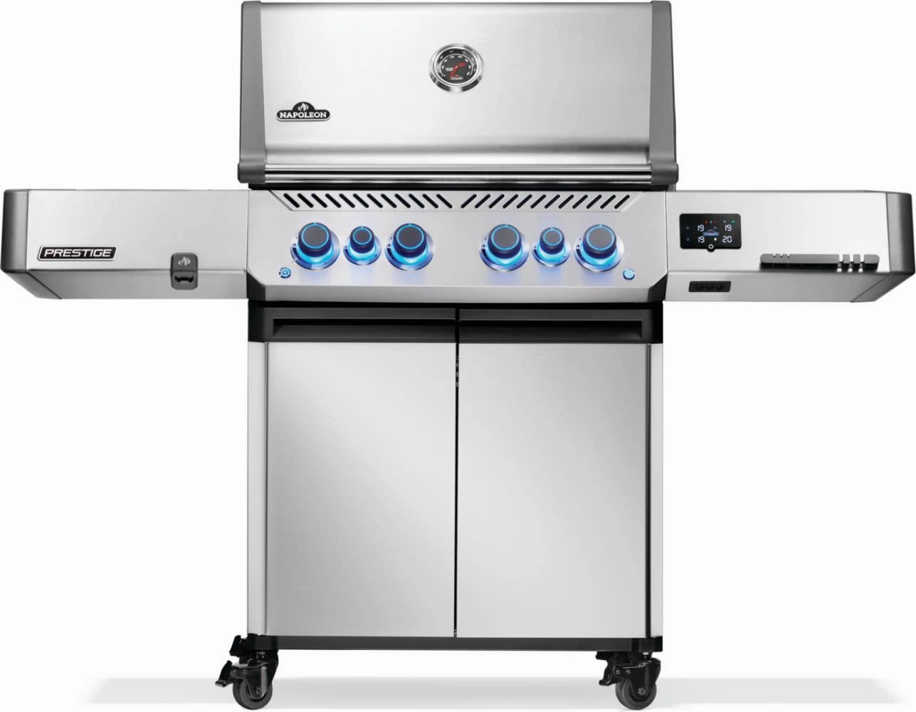 Napoleon Bbq P500VXRSIBNSS Prestige 500 Connected Rsib With Infrared Side And Rear Burner , Natural Gas, Stainless Steel Natural Gas Barbeque Grills,natural gas outdoor grill