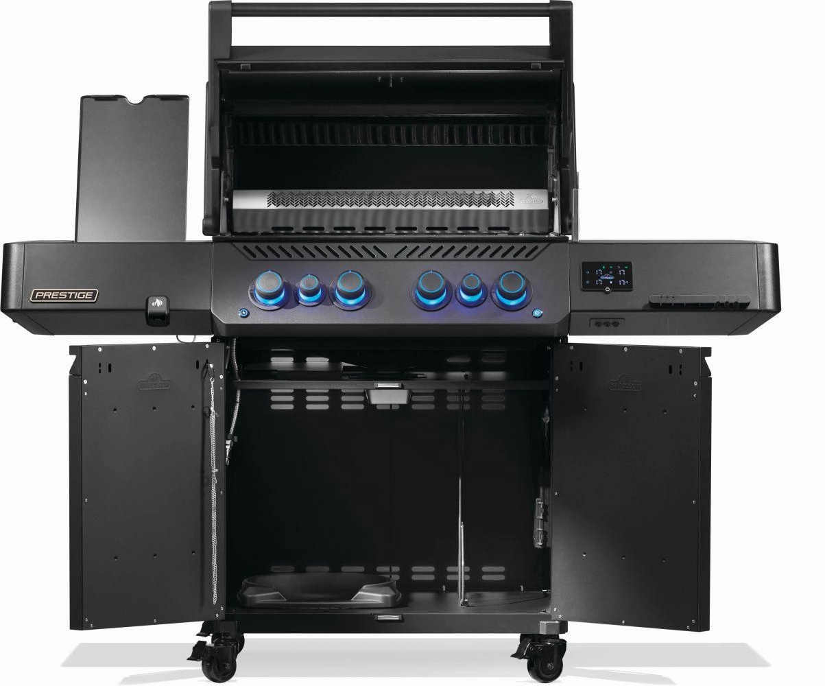 Napoleon Bbq P500VXRSIBPKPHM Phantom Prestige 500 Connected Rsib With Infrared Side And Rear Burner , Propane, Matte/Matt Black
