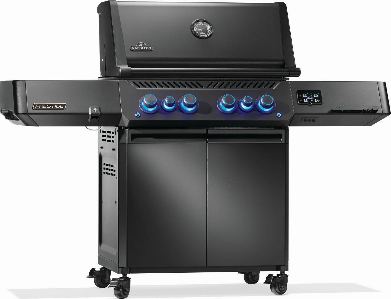 Napoleon Bbq P500VXRSIBPKPHM Phantom Prestige 500 Connected Rsib With Infrared Side And Rear Burner , Propane, Matte/Matt Black