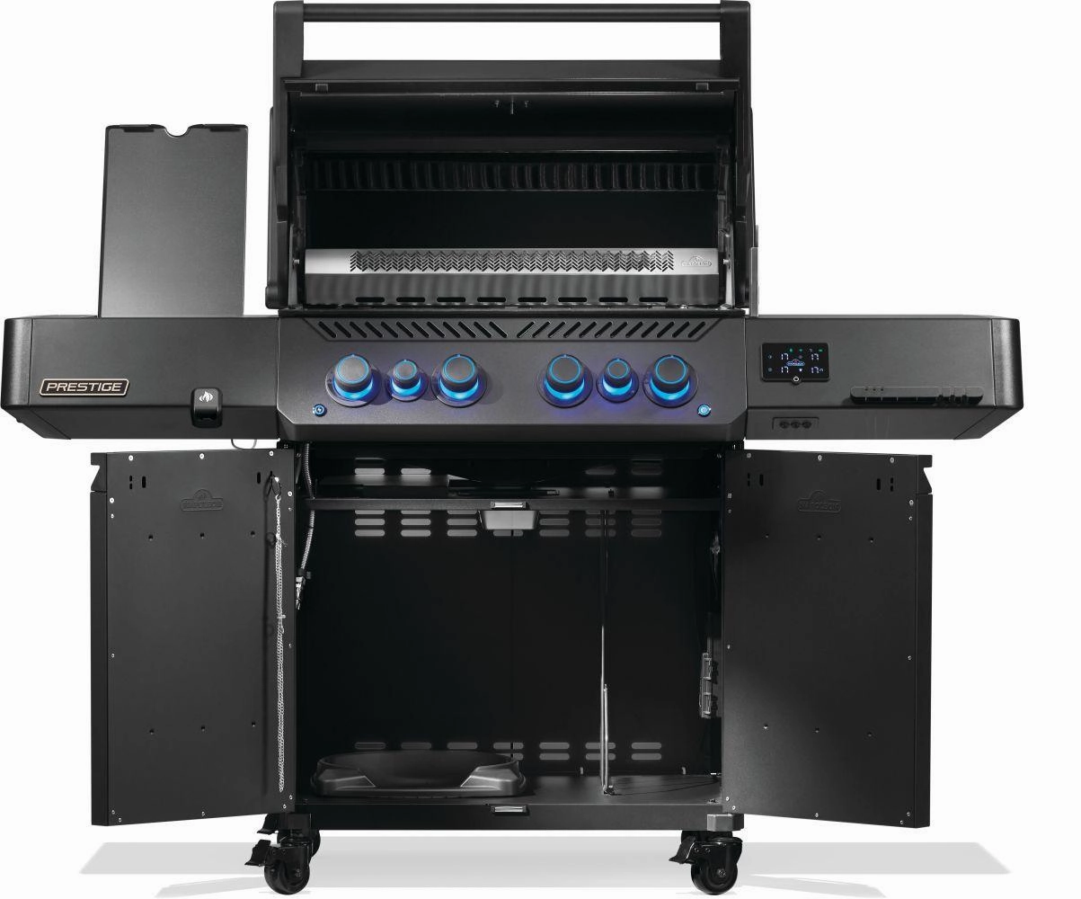 Napoleon Bbq P500VXRSIBPKPHM Phantom Prestige 500 Connected Rsib With Infrared Side And Rear Burner , Propane, Matte/Matt Black