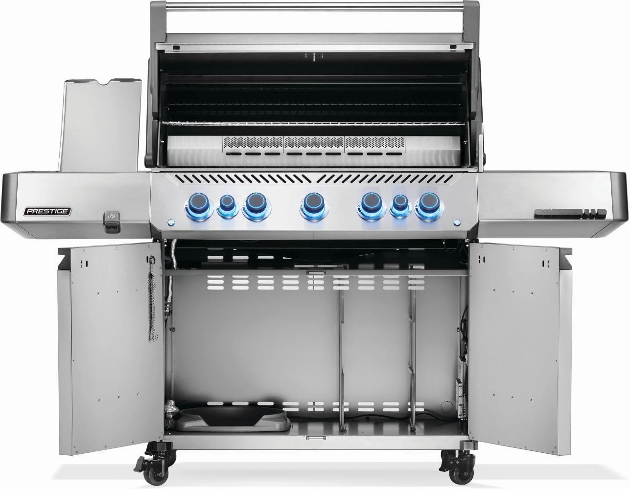 Napoleon Bbq P665VRSIBNSS Prestige 665 Rsib With Infrared Side And Rear Burner , Natural Gas, Stainless Steel