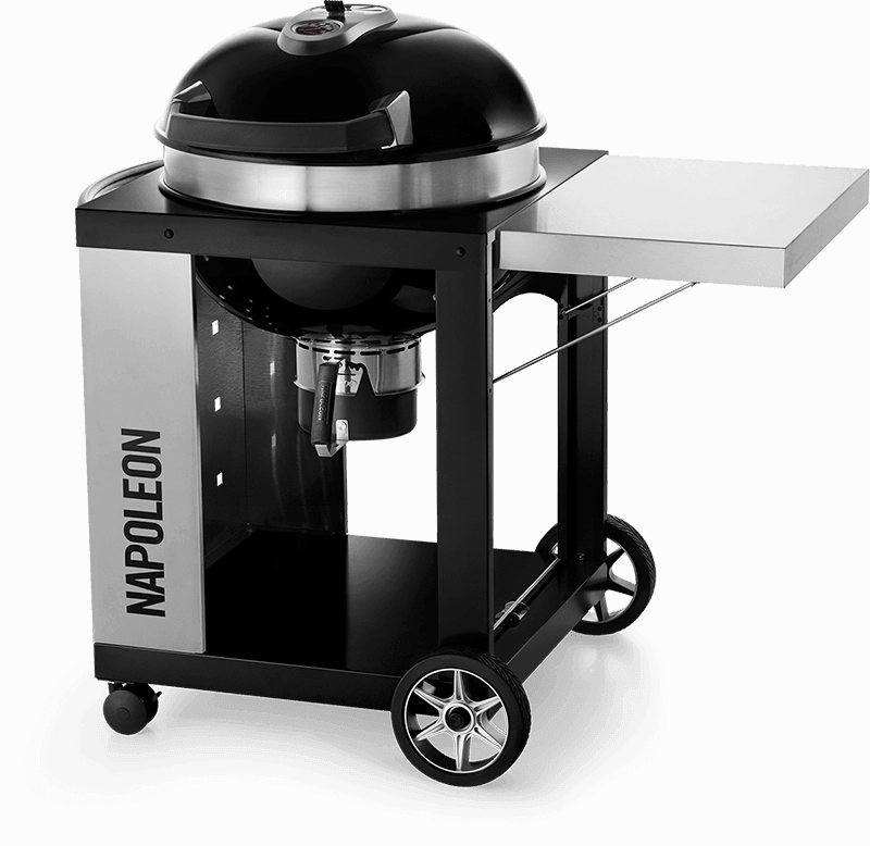 Napoleon Bbq PRO22KCART2 22" Pro Cart Charcoal Kettle Grill , Black , Charcoal Barbeque Grills,outdoor bbq grill