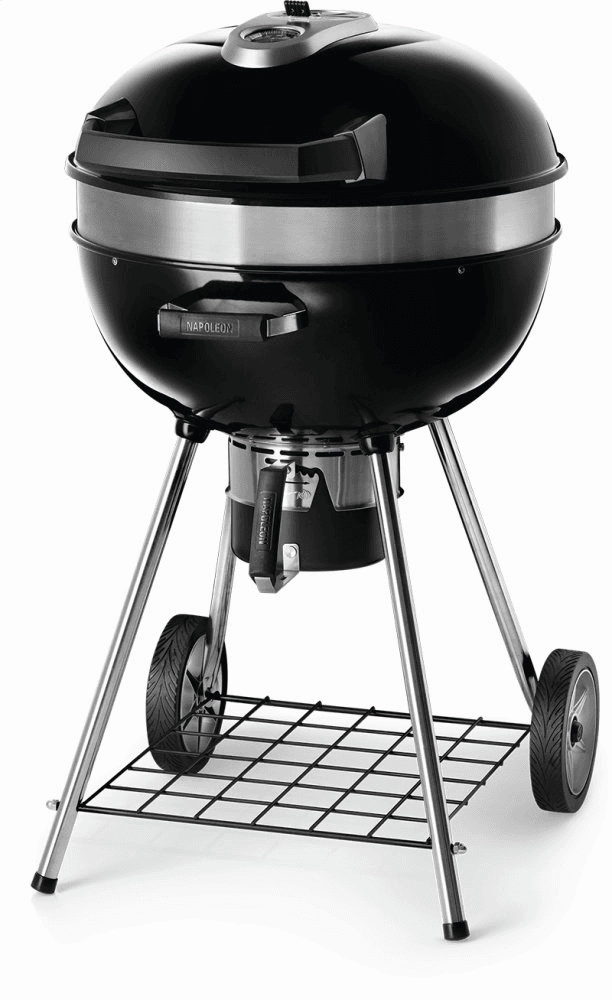 Napoleon Bbq PRO22KLEG2 22" Pro Charcoal Kettle Grill , Black , Charcoal Charcoal Barbeque Grills,charcoal bbq smoker