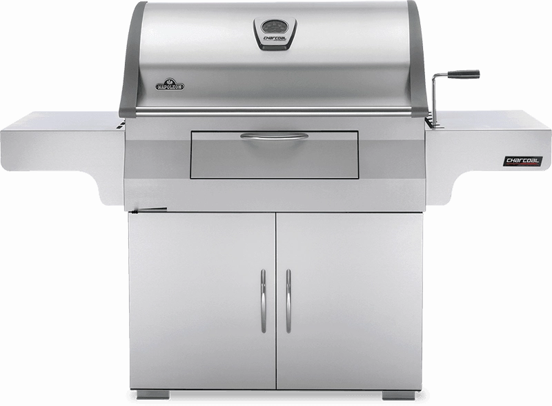Napoleon Bbq PRO605CSS Charcoal Professional Cart Grill , Stainless Steel , Charcoal Charcoal Barbeque Grills,charcoal bbq smoker