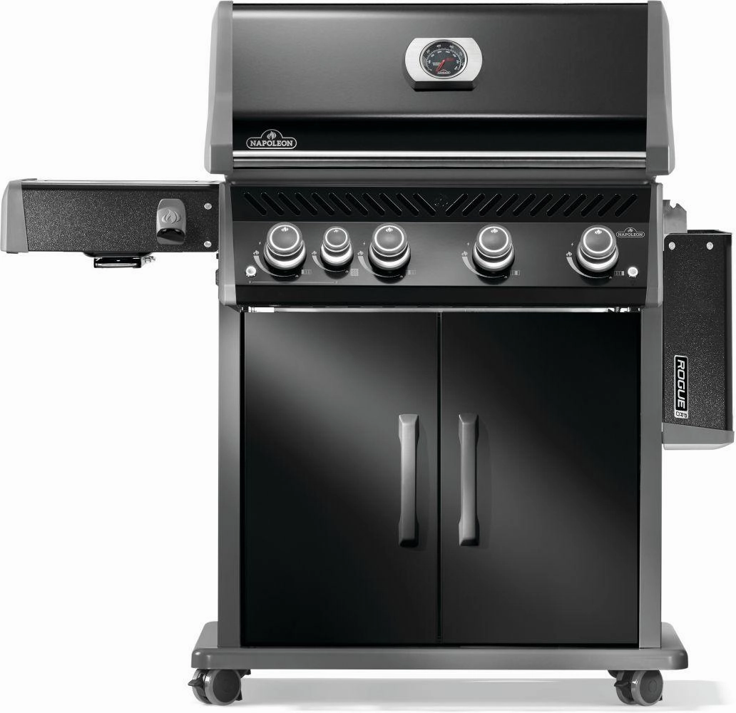 Napoleon Bbq RP525SIBNK2 Rogue Pro 525 Sib With Infrared Side Burner , Natural Gas, Black