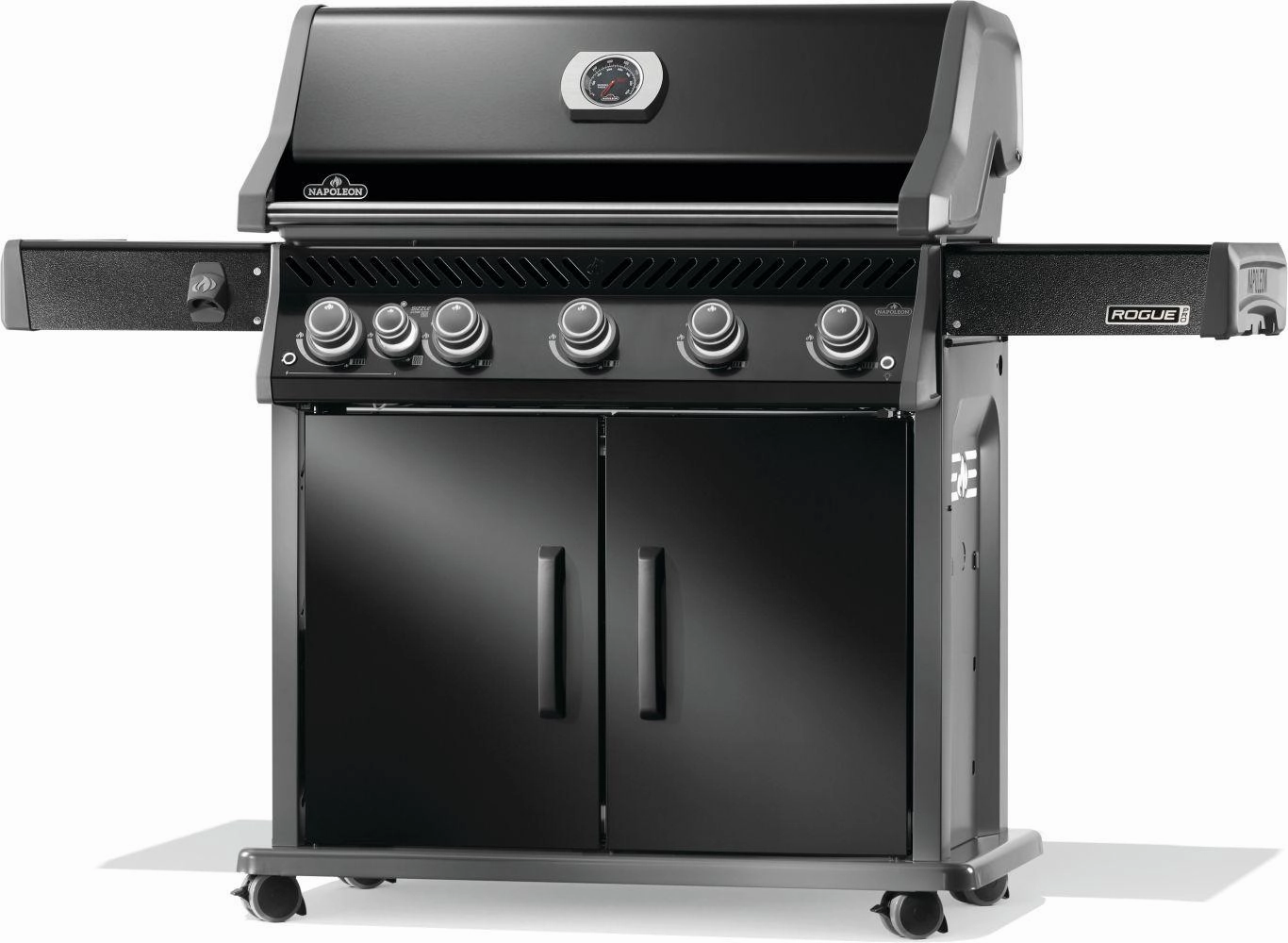 Napoleon Bbq RP625SIBPK2 Rogue Pro 625 Sib With Infrared Side Burner , Propane, Black
