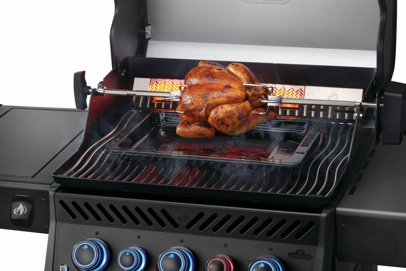 Napoleon Bbq RPS425RSIBNK2PHM Phantom Rogue Pro-S 425 Rsib With Infrared Side And Rear Burner , Natural Gas, Matte/Matt Black