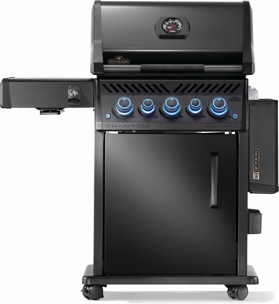 Napoleon Bbq RPS425RSIBPK2PHM Phantom Rogue Pro-S 425 Rsib With Infrared Side And Rear Burner , Propane, Matte/Matt Black