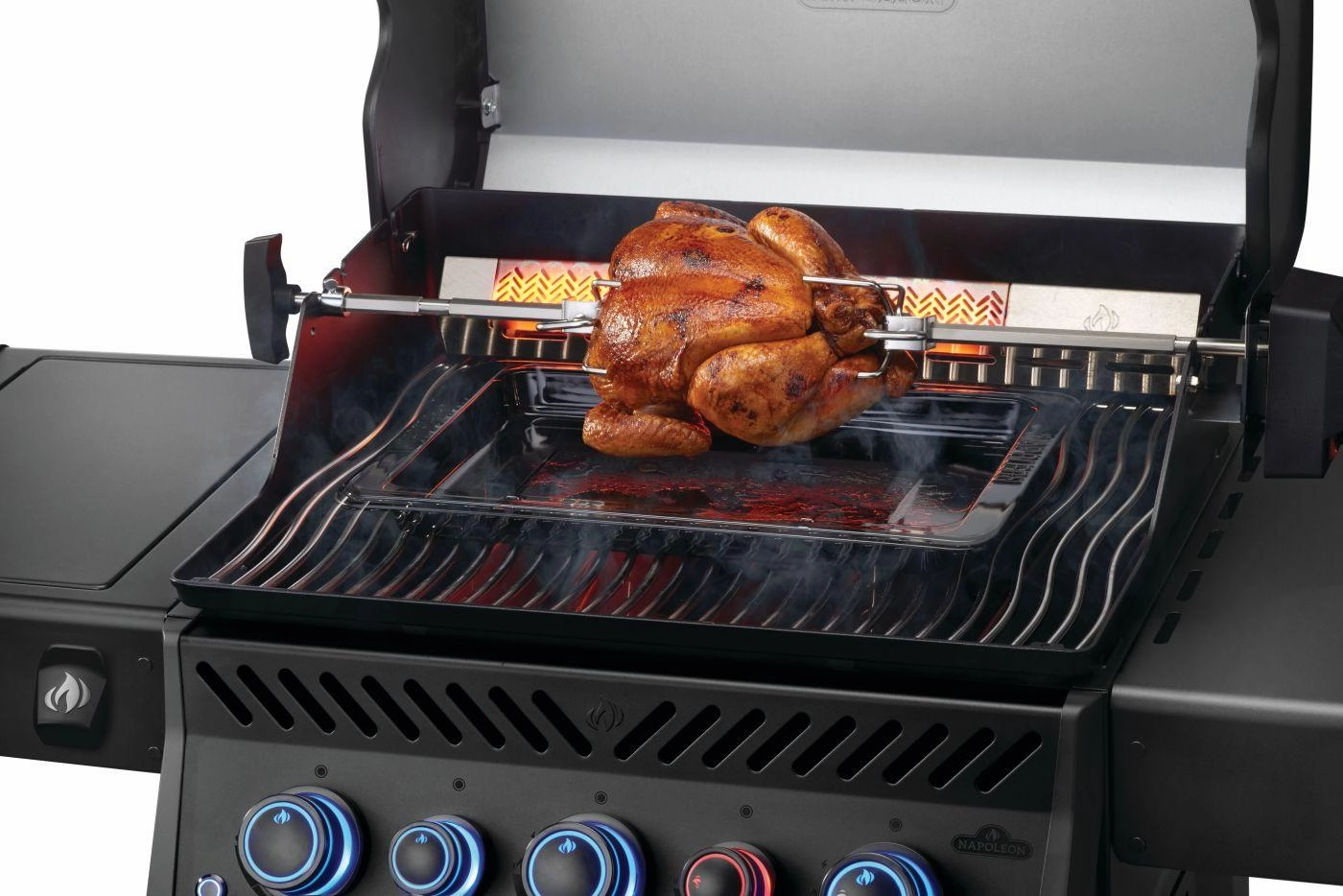 Napoleon Bbq RPS425RSIBPK2PHM Phantom Rogue Pro-S 425 Rsib With Infrared Side And Rear Burner , Propane, Matte/Matt Black