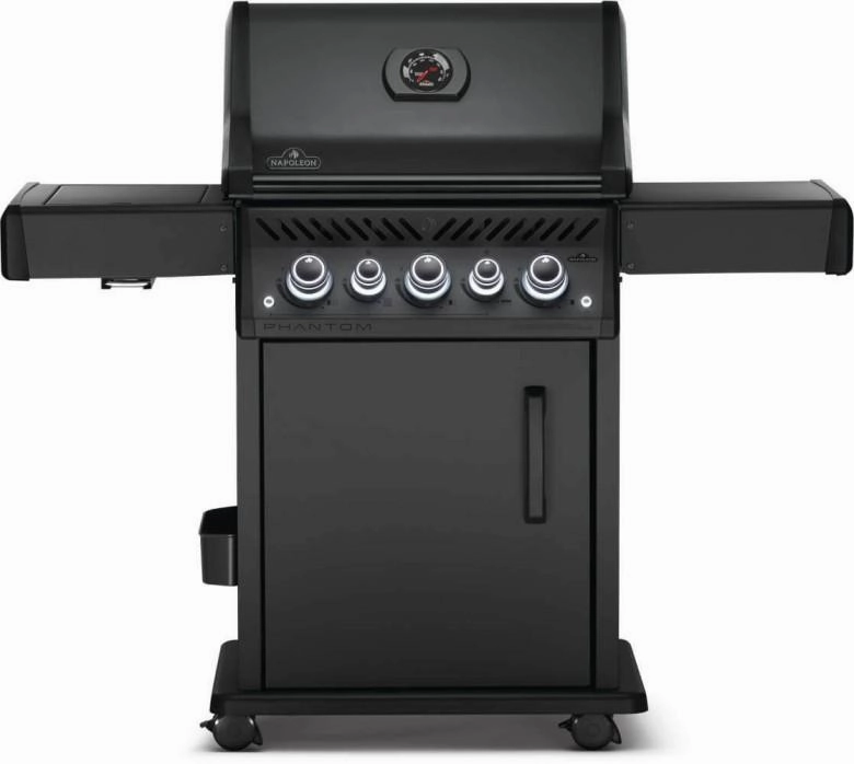 Napoleon Bbq RSE425RSIBNK1PHM Phantom Rogue Se 425 Rsib With Infrared Side And Rear Burners , Natural Gas, Satin Black Barbeque Grills,outdoor bbq grill