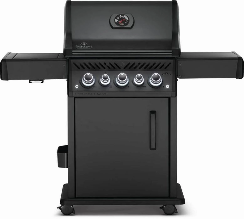 Napoleon Bbq RSE425RSIBPK1PHM Phantom Rogue Se 425 Rsib With Infrared Side And Rear Burners , Propane, Satin Black Liquid Propane Barbeque Grills,propane gas grill