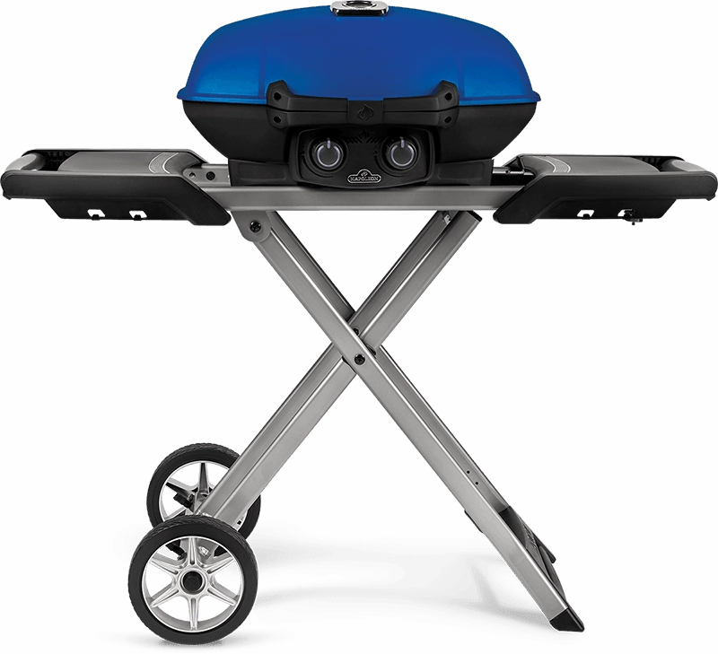 Napoleon Bbq TQ285XBL1 Travelq 285X With Scissor Cart , Blue , Propane Liquid Propane Barbeque Grills,propane gas grill
