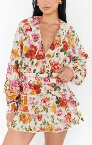 Nat Skort In Ivory Hillside Floral