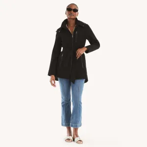 Nautica Womens Belted Lightweight Coat