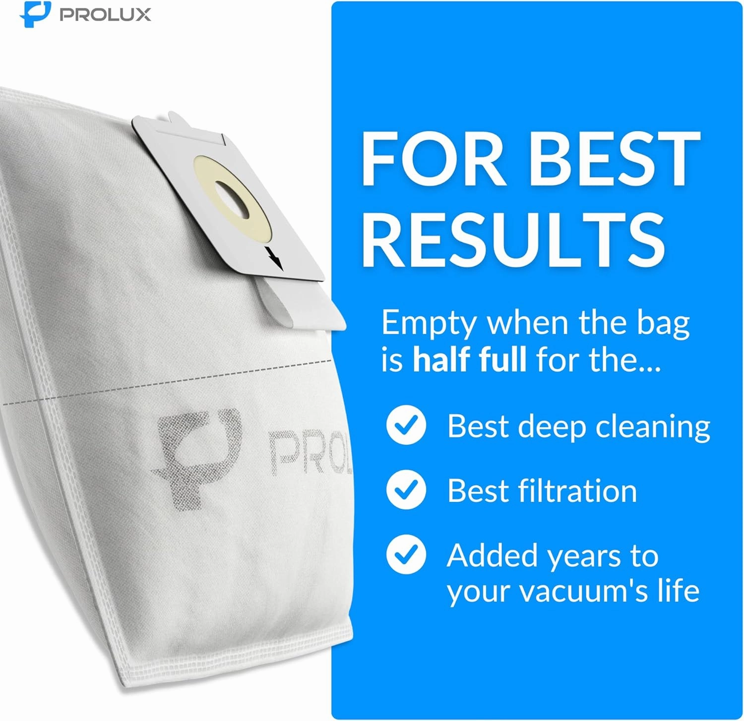 New 10 pack of Bags for Prolux Tritan Vacuum Cleaner