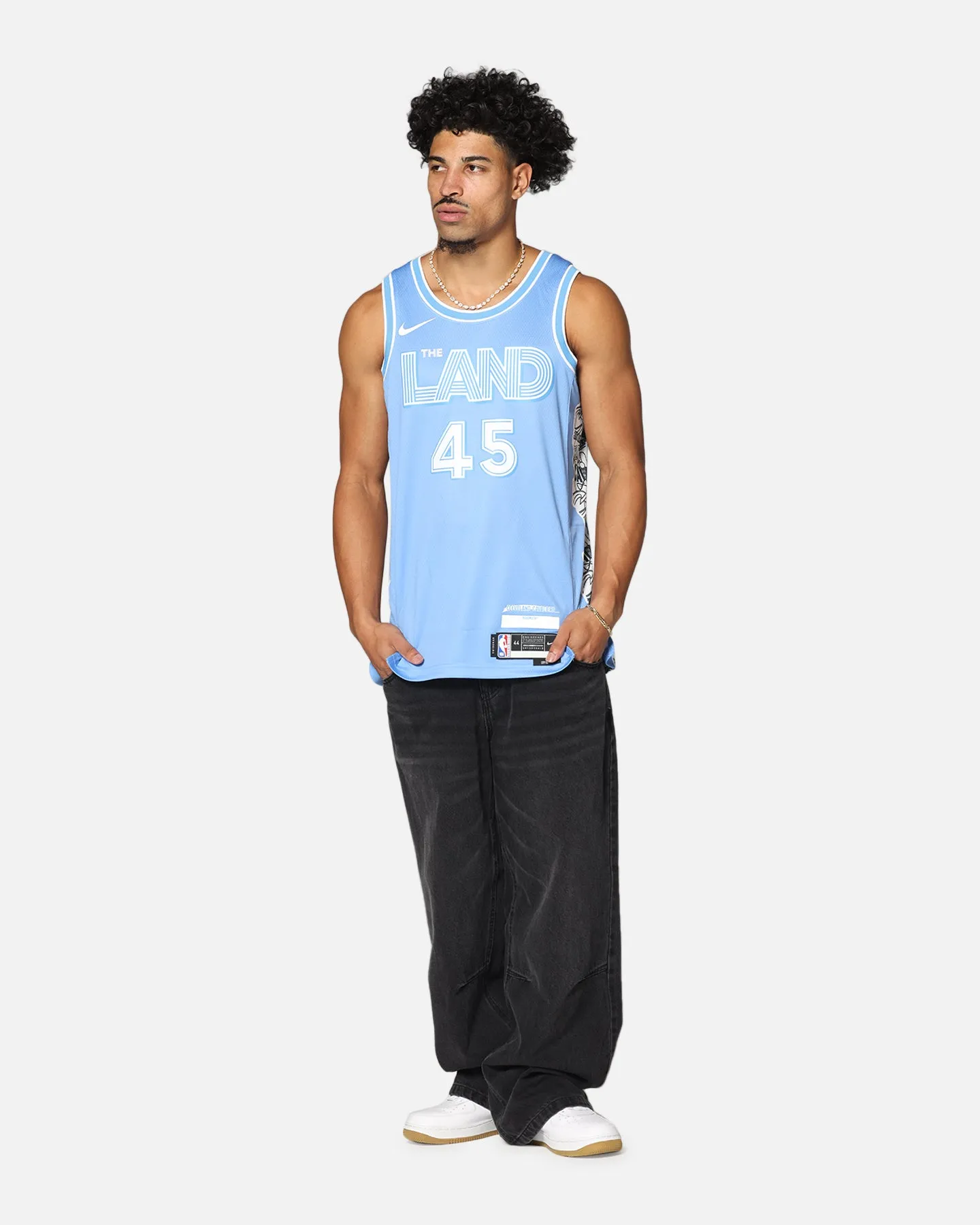 Nike Donovan Mitchell Cleveland Cavaliers #45 City Edition 2024/25 Nike Dri-Fit NBA Swingman Jersey Valor Blue