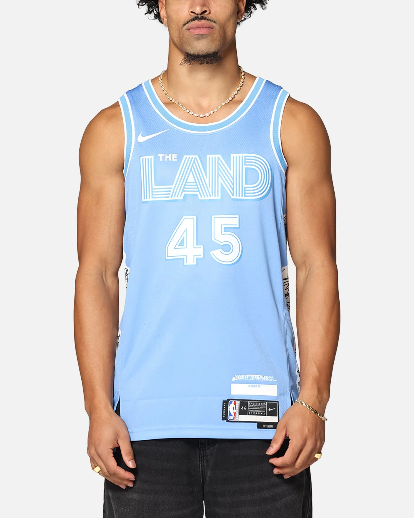 Nike Donovan Mitchell Cleveland Cavaliers #45 City Edition 2024/25 Nike Dri-Fit NBA Swingman Jersey Valor Blue