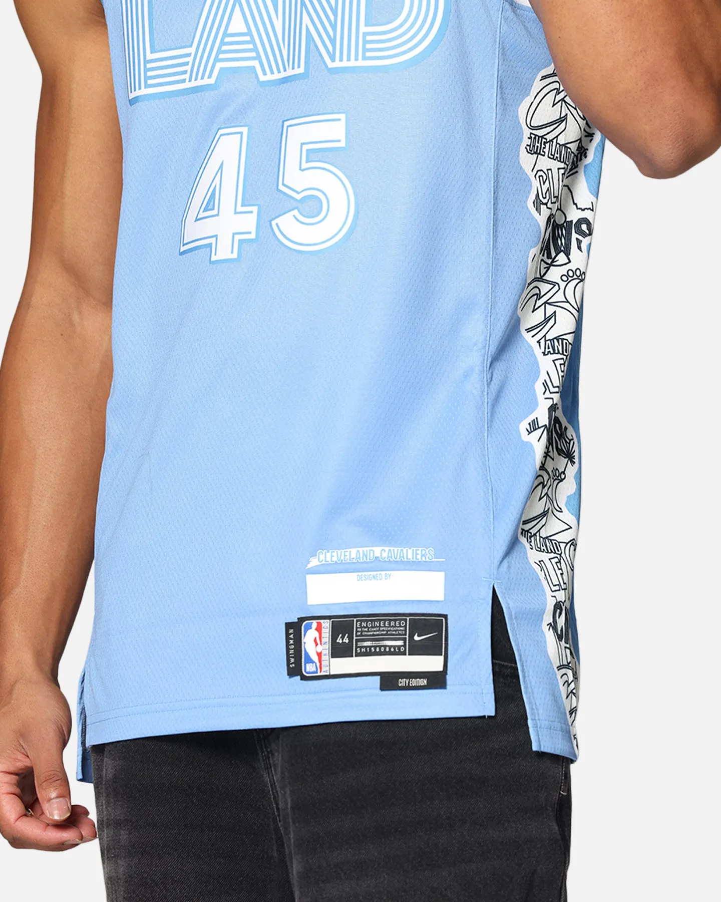 Nike Donovan Mitchell Cleveland Cavaliers #45 City Edition 2024/25 Nike Dri-Fit NBA Swingman Jersey Valor Blue