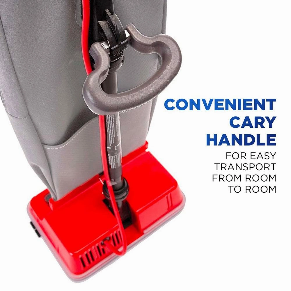 Oreck 9lb Commercial Upright vacuum, Red basecord