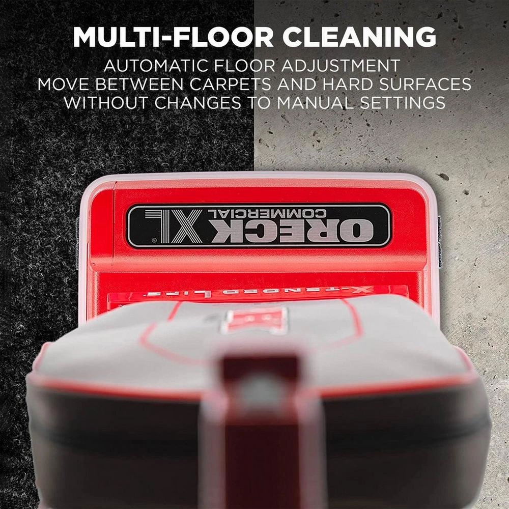 Oreck 9lb Commercial Upright vacuum, Red basecord