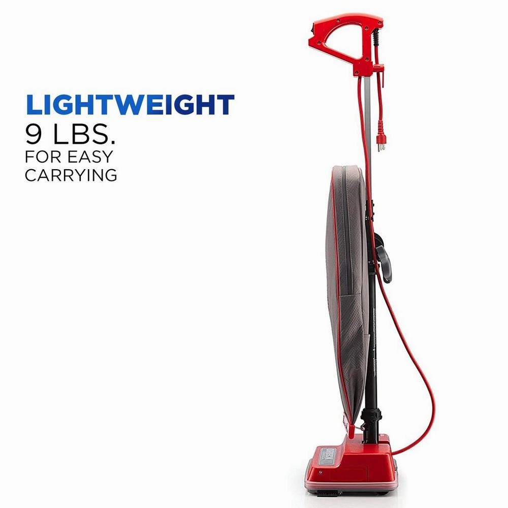 Oreck 9lb Commercial Upright vacuum, Red basecord