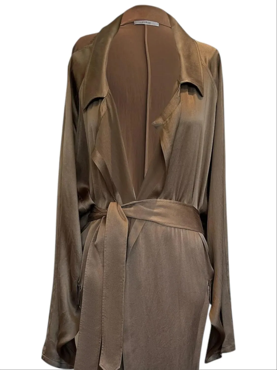 Oversized Trench Coat In Antique Gold